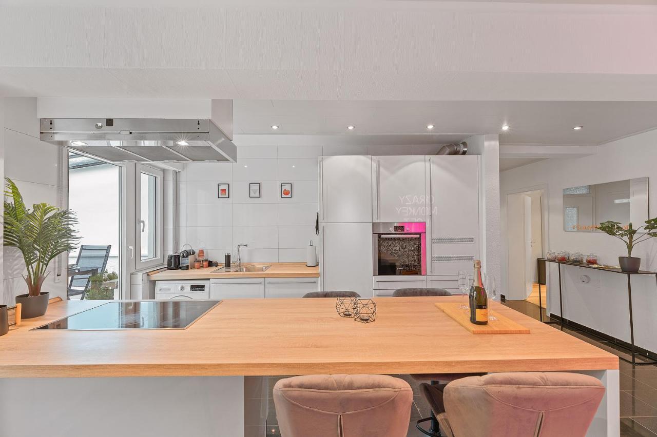 Das Crazy Monkey Loft Mit 100Qm & Summerlounge Apartamento Estugarda Exterior foto